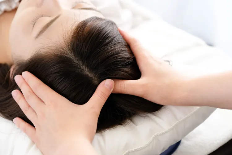 Relaxing therapeutic massage for stress relief